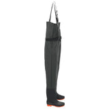 ZNTS Chest Waders with Boots and Belt Dark Green Size 39 4016991