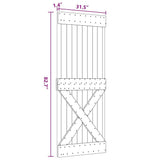 Door NARVIK 80x210 cm Solid Wood Pine 154443