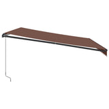 ZNTS Manual Retractable Awning Brown 450x300 cm 3215740