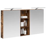 Bathroom Cabinet Set 3 pcs 130 x 14.5 x 70 cm Engineered wood 3403772