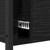 Console Table Black Oak 100 x 39 x 78.5 cm Engineered Wood 882808