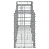 Arched Gabion Baskets 25 pcs 300x50x80/100 cm Galvanised Iron 3146698