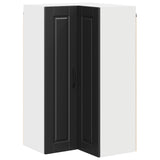 Wall Corner Cabinet PORTO Black 57 x 57 x 100 cm 885516