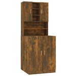 Washing Machine Cabinet Smoked Oak Engineered Wood 3120182