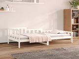 Day Bed without Mattress White 80x200 cm Solid Wood Pine 820722