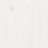 ZNTS Bed Frame without Mattress White 140x200 cm Solid Wood Pine 3323768