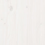 ZNTS Wall Cabinet White 30x30x60 cm Solid Wood Pine 813487