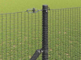 Outdoor Welded Wire Fence Ground Fix 25 x 1.5 m Grey Mesh 3351857