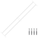 Security Grille for Windows with 2 Crossbars 3 pcs 93-174 cm 42031302