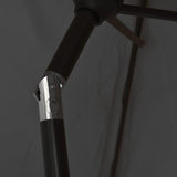Garden Parasol Anthracite Polyester and Steel Large Collapsible 44511