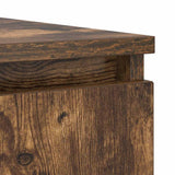 Sideboard with Drawers Smoked Oak 100.5x35x76 cm Engineered Wood 3328448