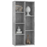 Book Cabinet Concrete Grey 50x25x106 cm Engineered Wood 801111