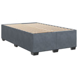 Box Spring Bed with Mattress Dark Grey 120x190 cm Small Double Velvet 3290865