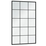 ZNTS Wall Mirrors 4 pcs Black 100x60 cm Metal 3189037