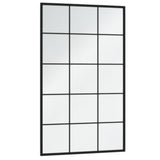 Wall Mirrors 4 pcs Black 100x60 cm Metal 3189037