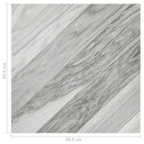Self-adhesive Flooring Planks 55 pcs PVC 5.11 m Grey Striped 324678