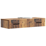Wall-Mounted Side Table Old Wood 87.5 x 34.5 x 17 cm 899013