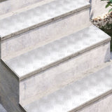 ZNTS Aluminium Checker Plates 4 pcs Anti-Slip 80x20 cm 4104262