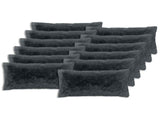 Cushion Cover 12 pcs HEERLEN Anthracite 40 x 80 cm PV Fleece 910140