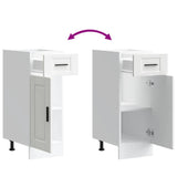 Kitchen Base Cabinet Porto White Engineered Wood 853937