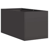 Planter Black 40x80x40 cm Cold-rolled Steel 860731