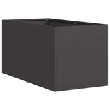 Planter Black 40x80x40 cm Cold-rolled Steel 860731
