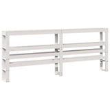 Bed Frame without Mattress White 180x200 cm Super King Solid Wood Pine 3305833