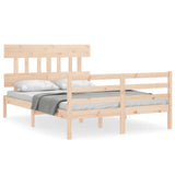 Bed Frame without Mattress Small Double Solid Wood 3195126