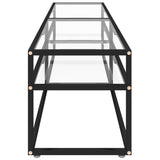 TV Cabinet Transparent 180x40x40.5 cm Tempered Glass 331722