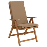 High Back Chair Cushion GEMERT 6 pcs 100% Polyester Taupe 945941