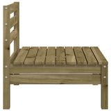 Garden Sofa Set of 2 Natural Pine Impregnated Pinewood Medium 838004