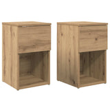 Bed Cabinet 2 pcs Artisan Oak 29 x 31.5 x 49 cm Engineered Wood 8001112