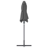 Garden Parasol Anthracite 370 x 197 x 239 cm 42003369