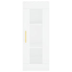 Highboard White 34.5x34x180 cm Engineered Wood 3199417