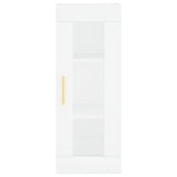 Highboard White 34.5x34x180 cm Engineered Wood 3199417