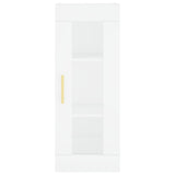 Highboard White 34.5x34x180 cm Engineered Wood 3199417