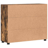 Sideboard FLORIN Smoked Oak 88.5 x 30.5 x 73 cm Engineered Wood 880316