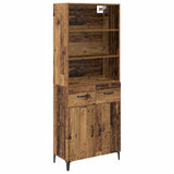 Highboard Old Wood 69.5 x 34 x 180 cm Engineered Wood 3415644