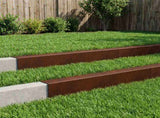 Garden Cover Profile 10 pcs 100 x 20 x 15 cm Weathering Steel 8012989