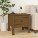 ZNTS Side Tables 2 pcs Honey Brown 40x40x39 cm Solid Wood Pine 813791
