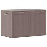 Garden Storage Box 180L Brown PP Wood Look 151231