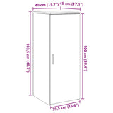 Storage Cabinet Sonoma Oak 40x45x103.5 cm Engineered Wood 859035