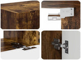 TV Wall Cabinet Set 4 pcs Smoked Oak Engineered Wood 3408930
