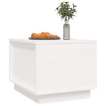 Coffee Table White 40x50x35 cm Solid Wood Pine 813411
