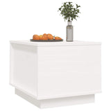 Coffee Table White 40x50x35 cm Solid Wood Pine 813411