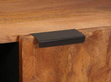 Sideboard Acacia Brown Finish 90 x 33 x 75 cm Solid Mango Wood 4017928