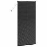 Venetian Blinds Height Adjustable Black 220 x 100 cm Aluminium 42006172