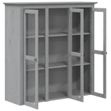 Highborad "BODO" Grey 115.5x43x200.5 cm Solid Wood Pine 3206453