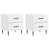 Bedside Cabinet 2 pcs High Gloss White 43 x 34.5 x 47.5 cm 894764