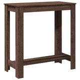Bar Table Brown Oak 102x50x103.5 cm Engineered Wood 854415